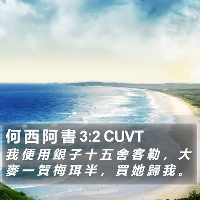 何 西 阿 書 3:2 CUVT Bible Verse Image