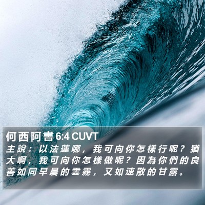 何 西 阿 書 6:4 CUVT Bible Verse Image