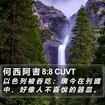 何 西 阿 書 8:8 CUVT Bible Verse Image