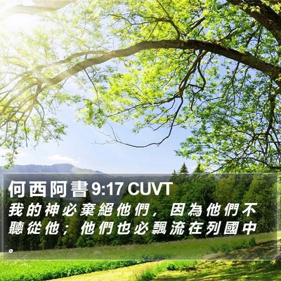 何 西 阿 書 9:17 CUVT Bible Verse Image