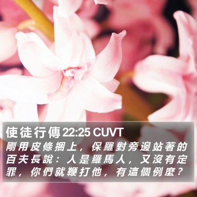 使 徒 行 傳 22:25 CUVT Bible Verse Image