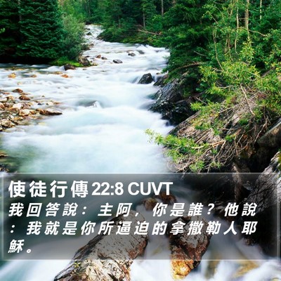 使 徒 行 傳 22:8 CUVT Bible Verse Image