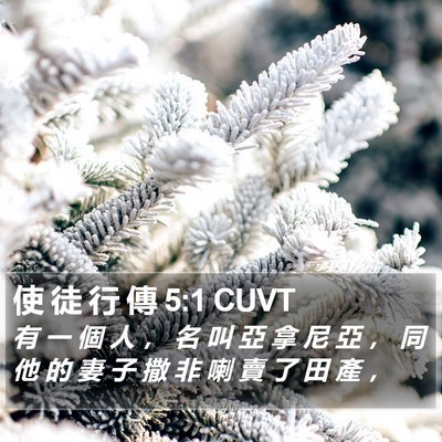 使 徒 行 傳 5:1 CUVT Bible Verse Image