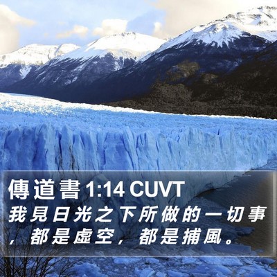 傳 道 書 1:14 CUVT Bible Verse Image