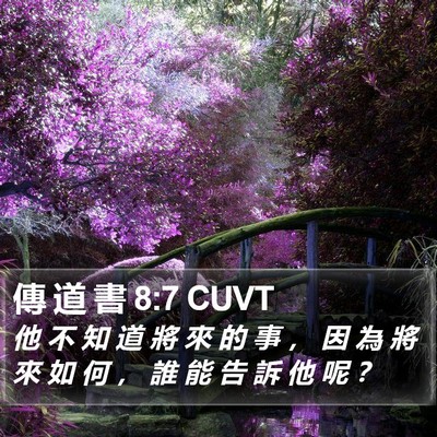 傳 道 書 8:7 CUVT Bible Verse Image