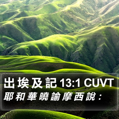 出 埃 及 記 13:1 CUVT Bible Verse Image