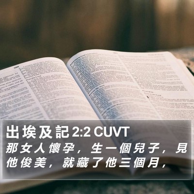 出 埃 及 記 2:2 CUVT Bible Verse Image