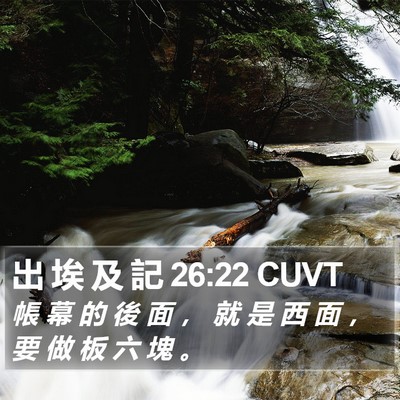 出 埃 及 記 26:22 CUVT Bible Verse Image