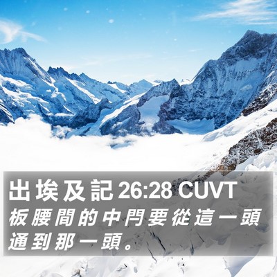 出 埃 及 記 26:28 CUVT Bible Verse Image