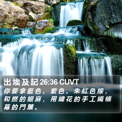 出 埃 及 記 26:36 CUVT Bible Verse Image