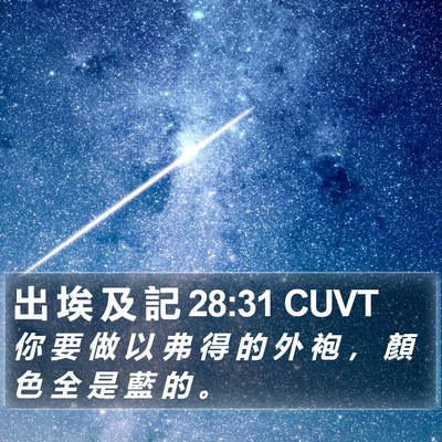 出 埃 及 記 28:31 CUVT Bible Verse Image
