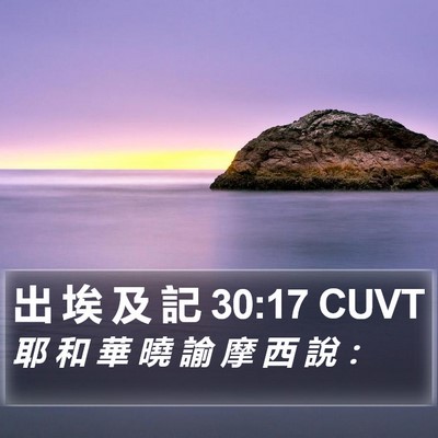 出 埃 及 記 30:17 CUVT Bible Verse Image
