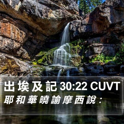 出 埃 及 記 30:22 CUVT Bible Verse Image