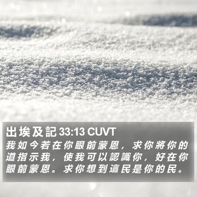 出 埃 及 記 33:13 CUVT Bible Verse Image