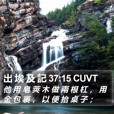 出 埃 及 記 37:15 CUVT Bible Verse Image
