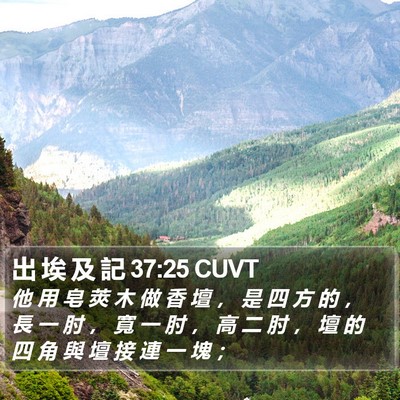 出 埃 及 記 37:25 CUVT Bible Verse Image