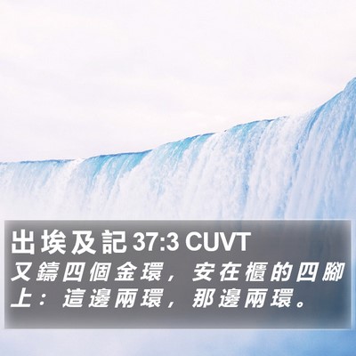 出 埃 及 記 37:3 CUVT Bible Verse Image