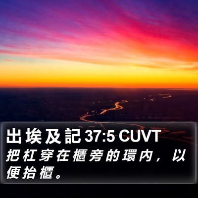 出 埃 及 記 37:5 CUVT Bible Verse Image