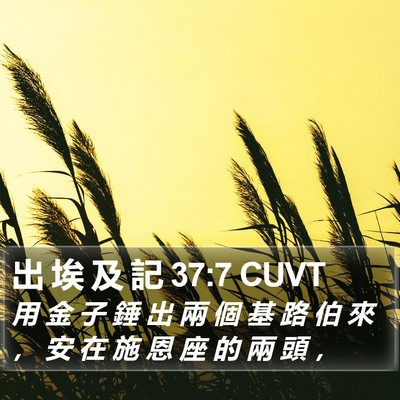 出 埃 及 記 37:7 CUVT Bible Verse Image