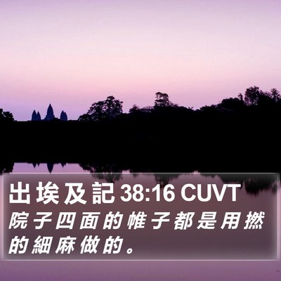 出 埃 及 記 38:16 CUVT Bible Verse Image