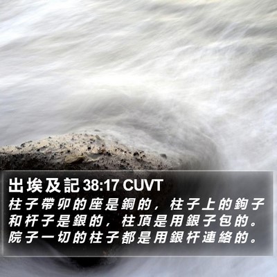 出 埃 及 記 38:17 CUVT Bible Verse Image