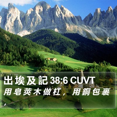 出 埃 及 記 38:6 CUVT Bible Verse Image