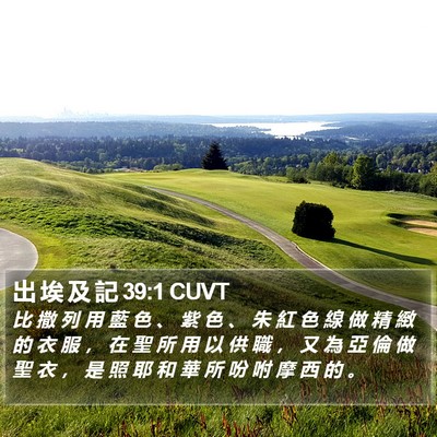 出 埃 及 記 39:1 CUVT Bible Verse Image