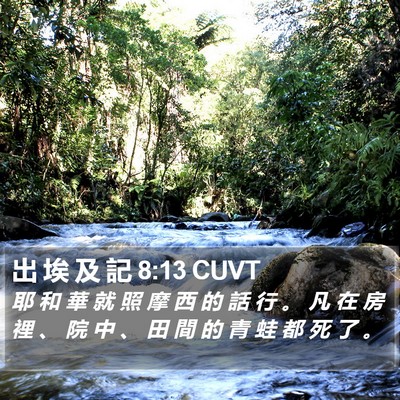 出 埃 及 記 8:13 CUVT Bible Verse Image
