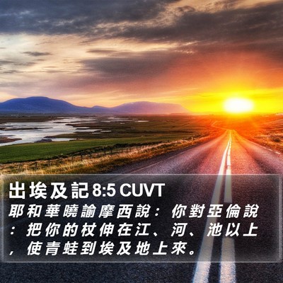出 埃 及 記 8:5 CUVT Bible Verse Image