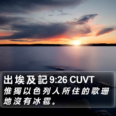 出 埃 及 記 9:26 CUVT Bible Verse Image