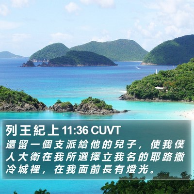 列 王 紀 上 11:36 CUVT Bible Verse Image