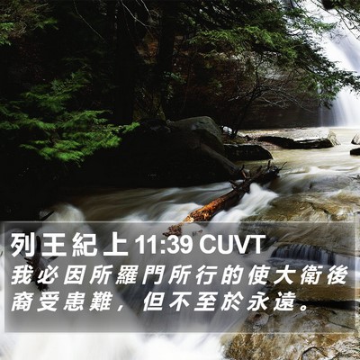 列 王 紀 上 11:39 CUVT Bible Verse Image