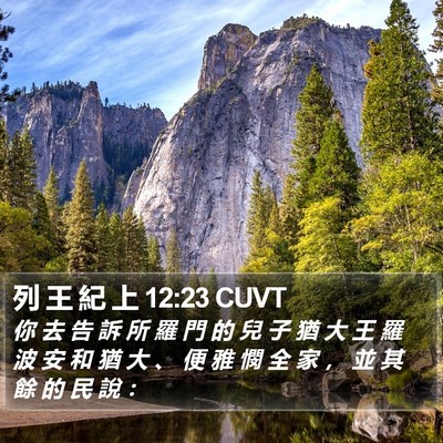 列 王 紀 上 12:23 CUVT Bible Verse Image