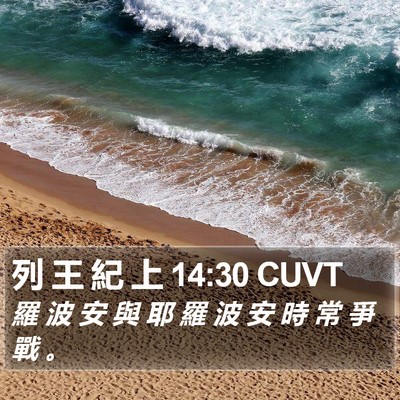 列 王 紀 上 14:30 CUVT Bible Verse Image