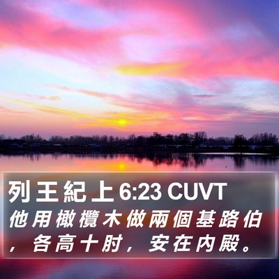 列 王 紀 上 6:23 CUVT Bible Verse Image
