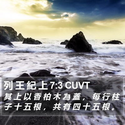 列 王 紀 上 7:3 CUVT Bible Verse Image