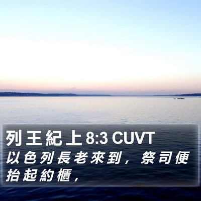 列 王 紀 上 8:3 CUVT Bible Verse Image