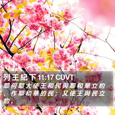 列 王 紀 下 11:17 CUVT Bible Verse Image