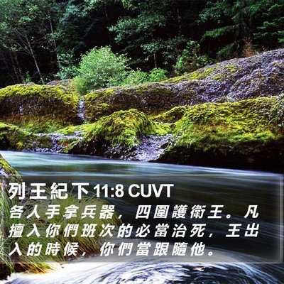 列 王 紀 下 11:8 CUVT Bible Verse Image