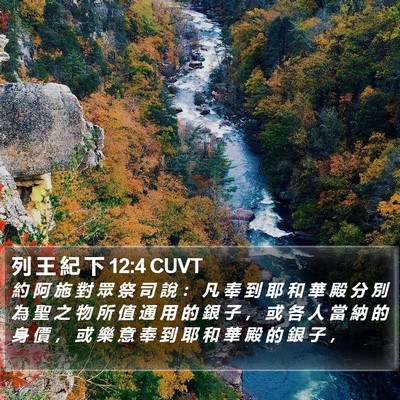 列 王 紀 下 12:4 CUVT Bible Verse Image