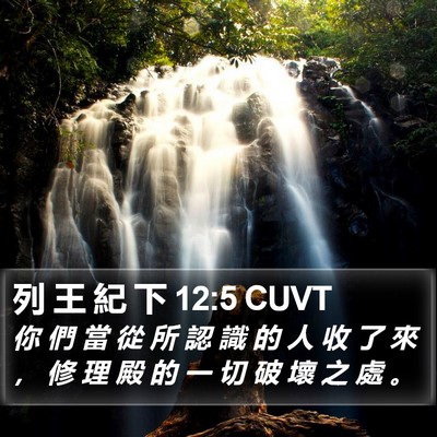 列 王 紀 下 12:5 CUVT Bible Verse Image