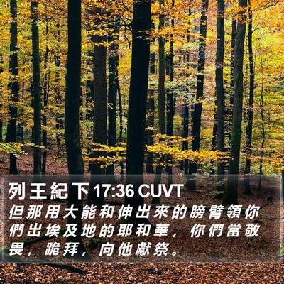 列 王 紀 下 17:36 CUVT Bible Verse Image