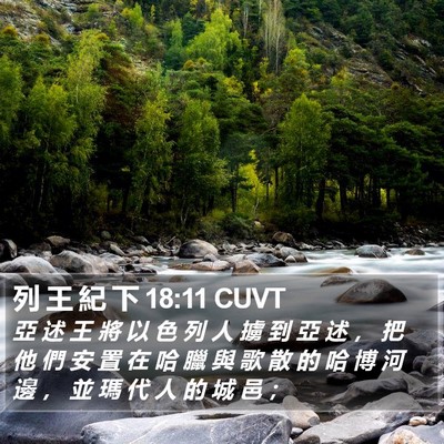 列 王 紀 下 18:11 CUVT Bible Verse Image