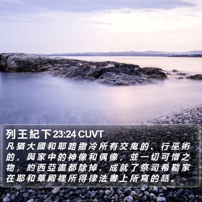 列 王 紀 下 23:24 CUVT Bible Verse Image