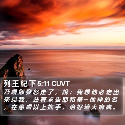 列 王 紀 下 5:11 CUVT Bible Verse Image