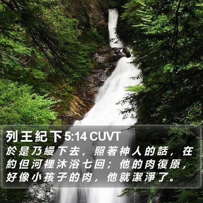 列 王 紀 下 5:14 CUVT Bible Verse Image