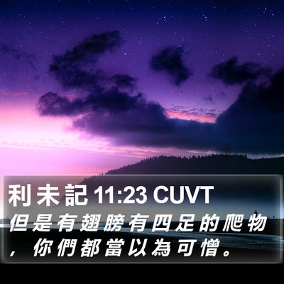利 未 記 11:23 CUVT Bible Verse Image