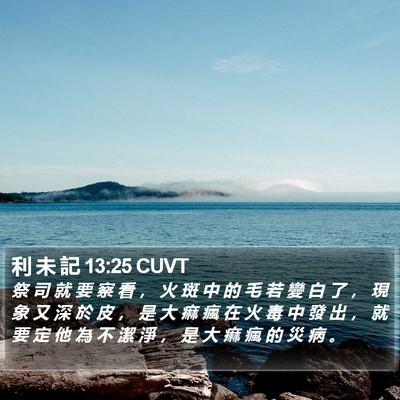 利 未 記 13:25 CUVT Bible Verse Image