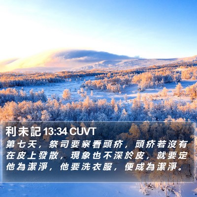利 未 記 13:34 CUVT Bible Verse Image