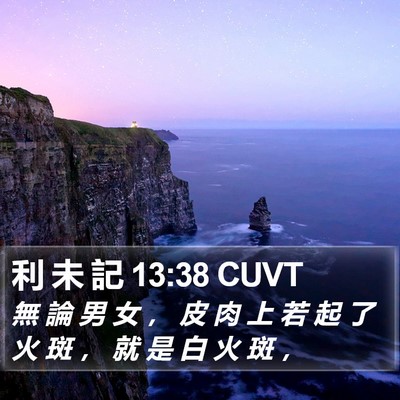 利 未 記 13:38 CUVT Bible Verse Image